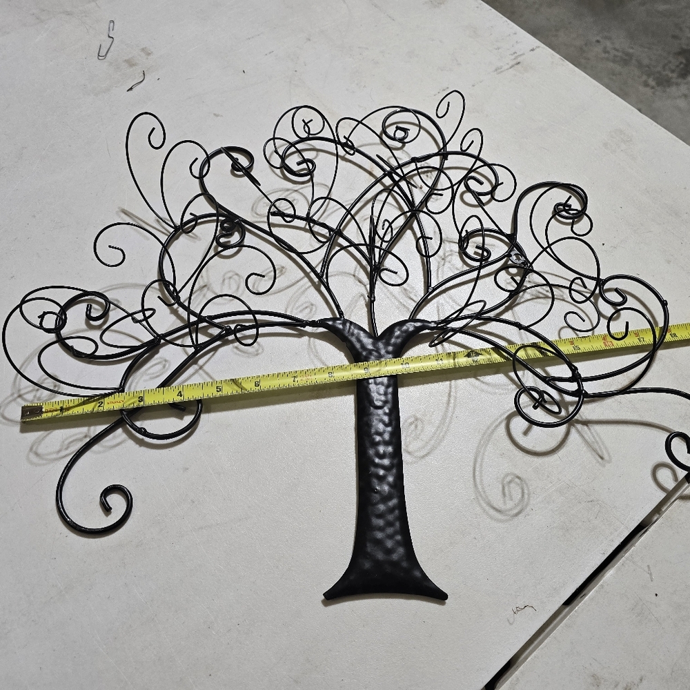 Black Metal Tree Wall Art, 18x16x3 - Picture 7 of 16